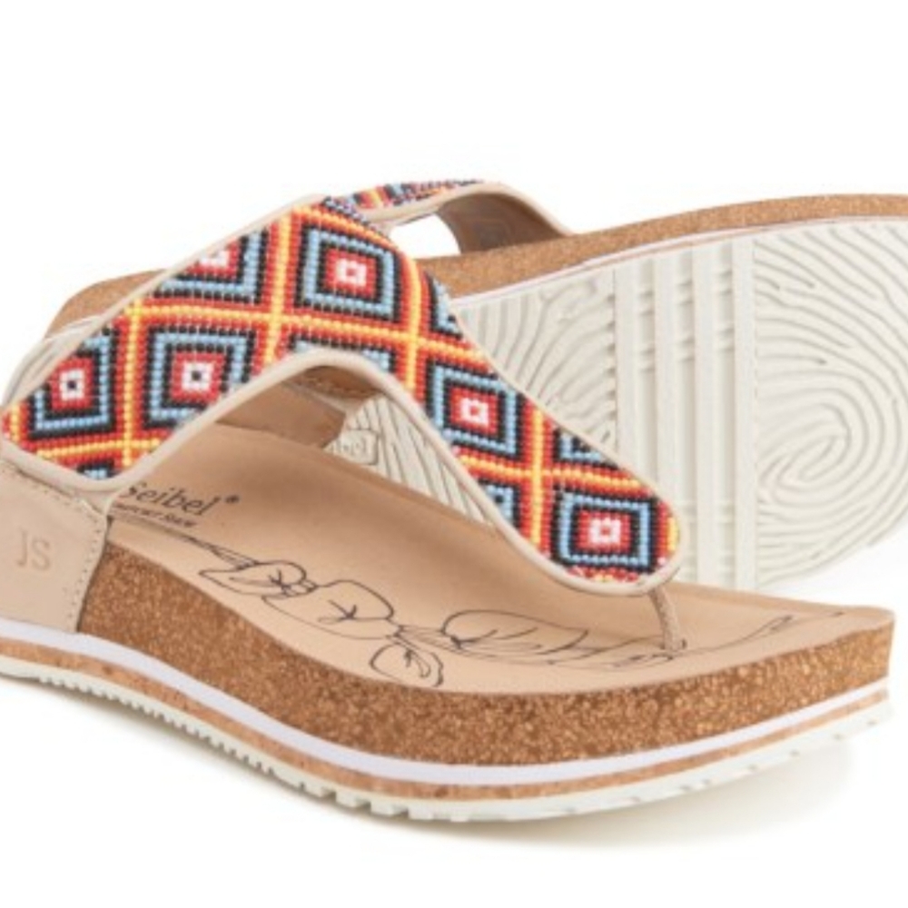 Josef Seibel beaded sandals